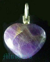 Heart Pendant With Sterling Silver Plated  Loop - click here for large view
